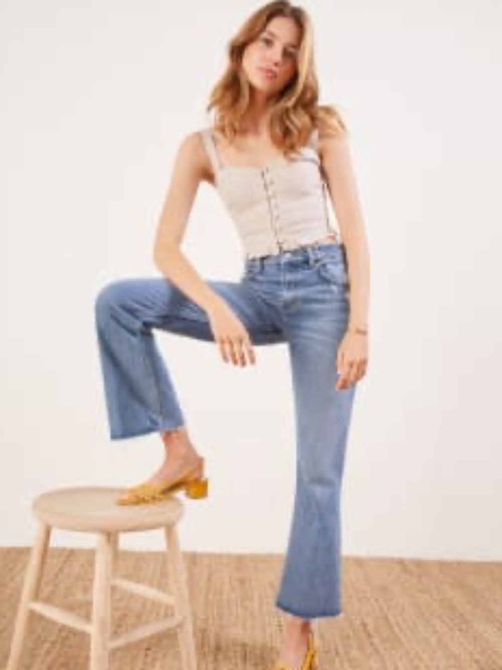 Reformation Cropped Flood Jean - 29